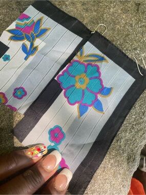 Floral Print Black-Trim Face Mask Set